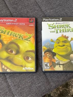 Sony PlayStation 2 Shrek 2 & Shrek the Third Games